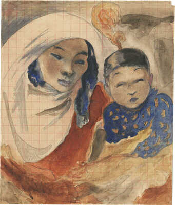 Бехтеев Владимир Георгиевич. Казахская мадонна. Вариант № 2